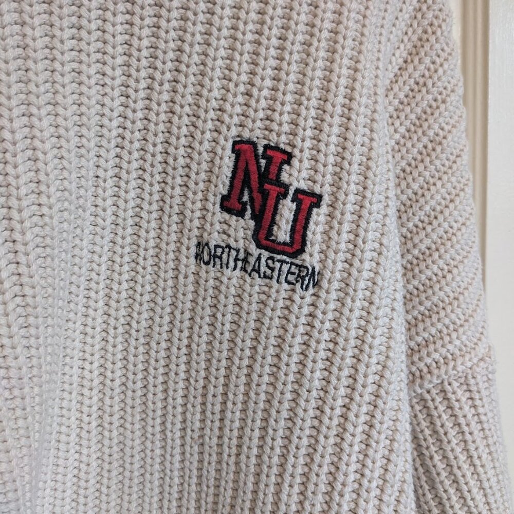 Northeastern University Crewneck Summer Sweater - 100% Cotton - Men Medium